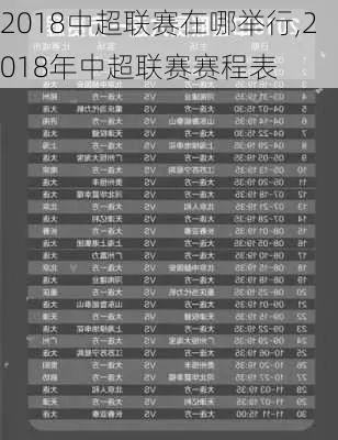 2018赛季中超足球直播 2018中超联赛赛程表-第3张图片-www.211178.com_果博福布斯